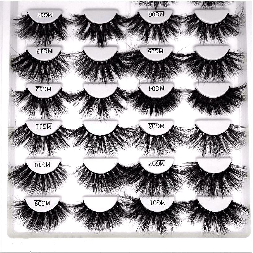 NEW 25mm Long 3D mink lashes extra length mink eyelashes Big dramatic Mink Lashes 100% Cruelty free Handmade thick false eyelash