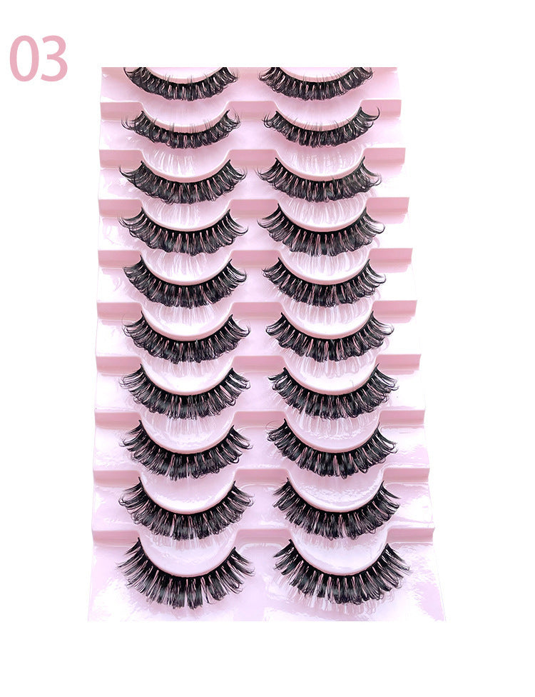 Thick Curl 10 Pairs Of Big Eye Mink Hair Eyelash