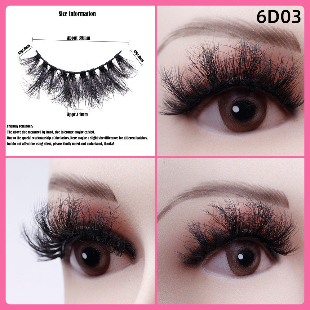 5 Pairs Of Thick False Eyelashes