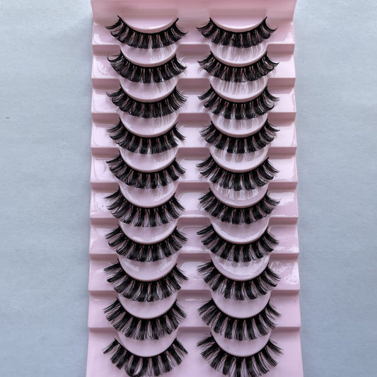 Thick Curl 10 Pairs Of Big Eye Mink Hair Eyelash