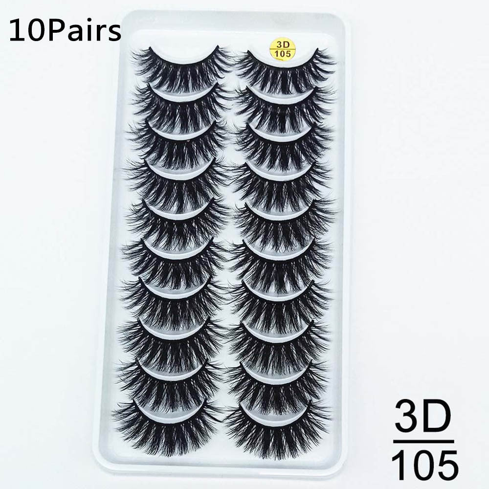 Ten pairs of false eyelashes