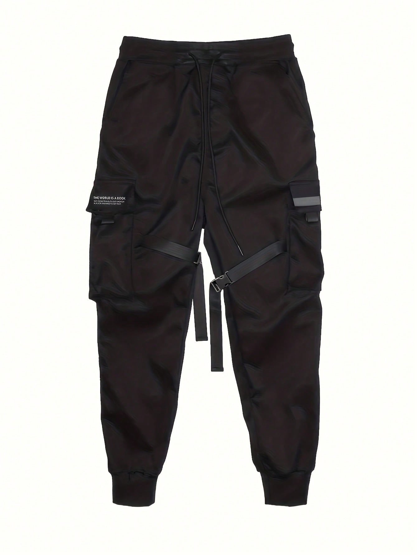 Men's Multiple Pockets With Reflective Tape Decorated Cargo Pants