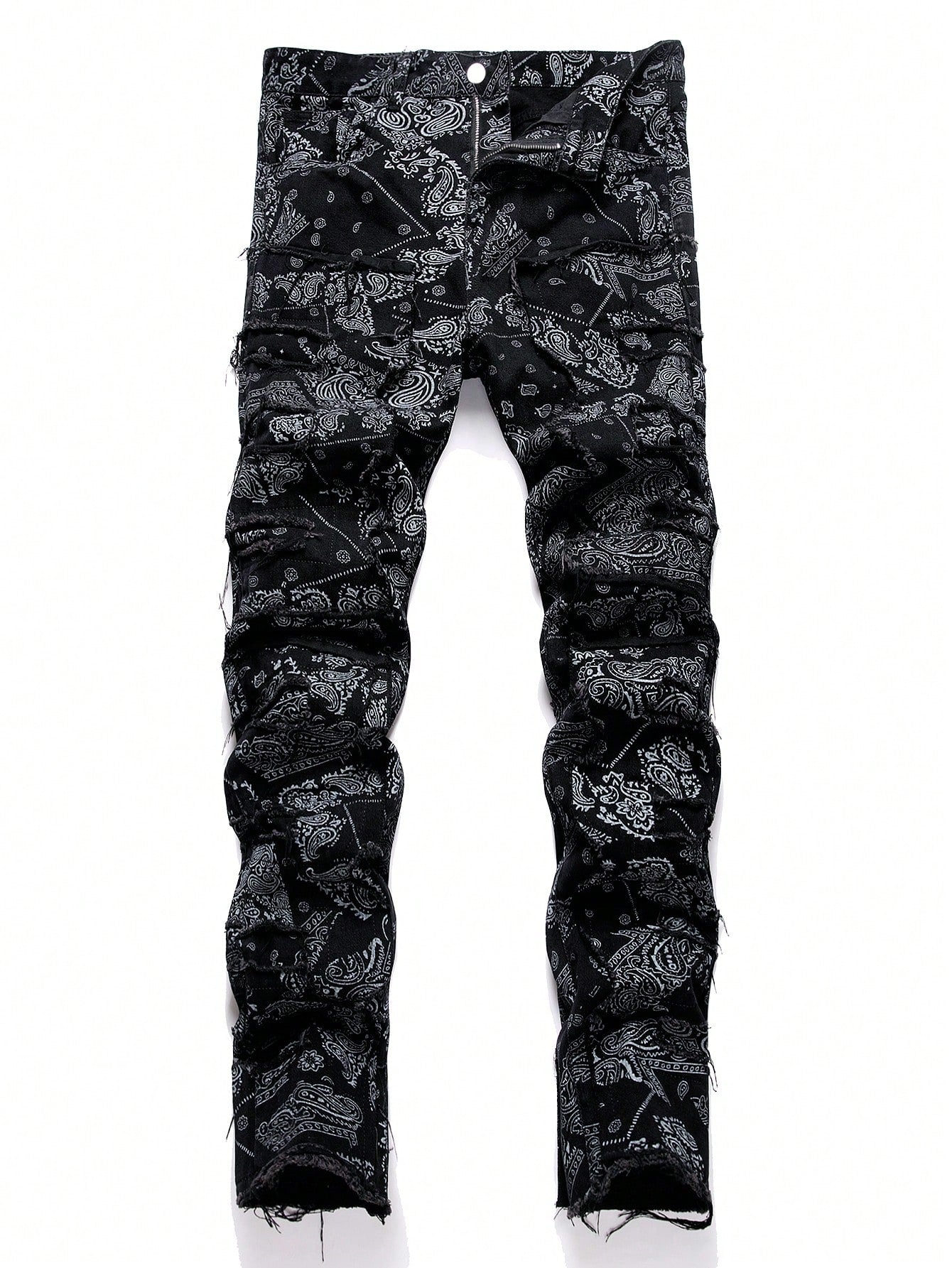 Men's y2k Printed Denim Jeans