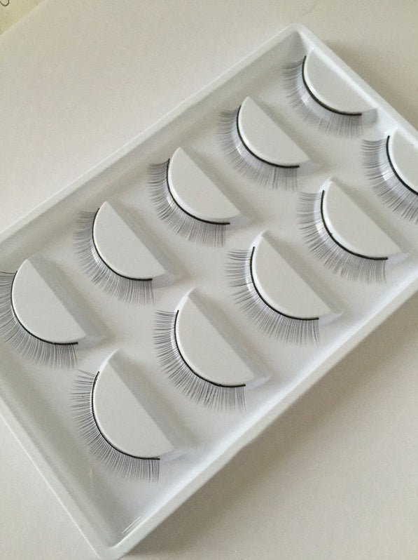 Grafting eyelashes students practice flat  8mm false eyelashes 5 pairs of practice hair big care 5 pay