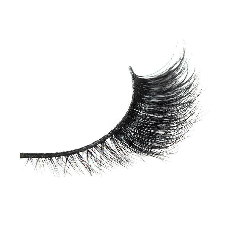 3d Three-dimensional Mink Hair False Eyelashes Natural Thick Eye Tail Lengthening Messy Curl