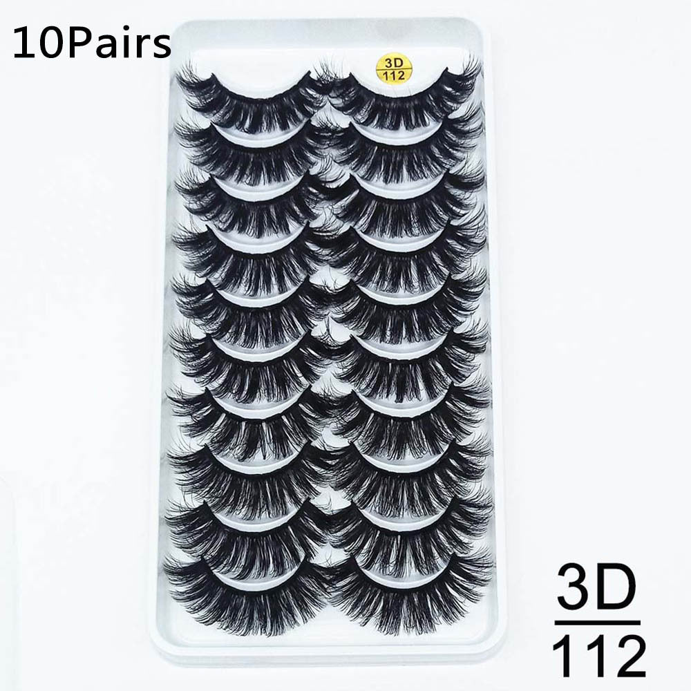 Ten pairs of false eyelashes