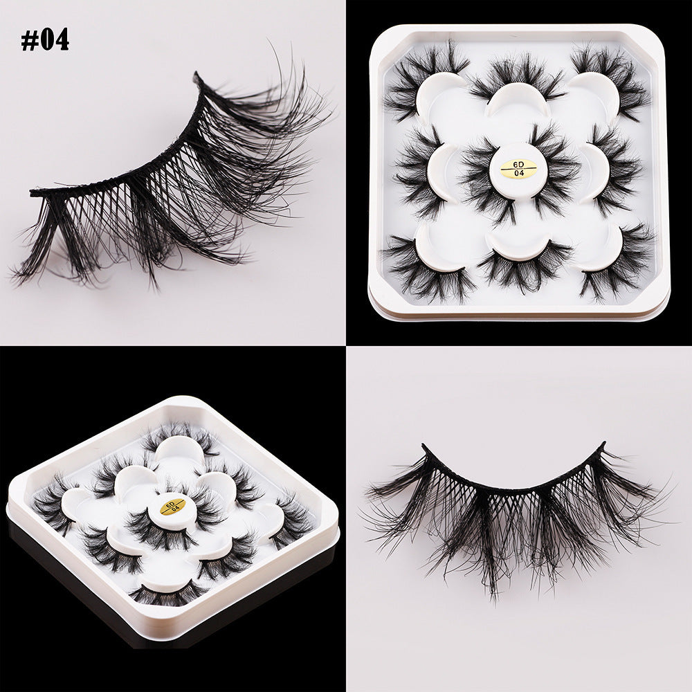 5 Pairs Of Thick False Eyelashes