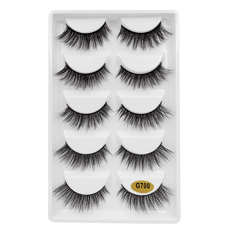 G7 Artificial Mink Hair 5 Pairs Of 3d False Eyelashes