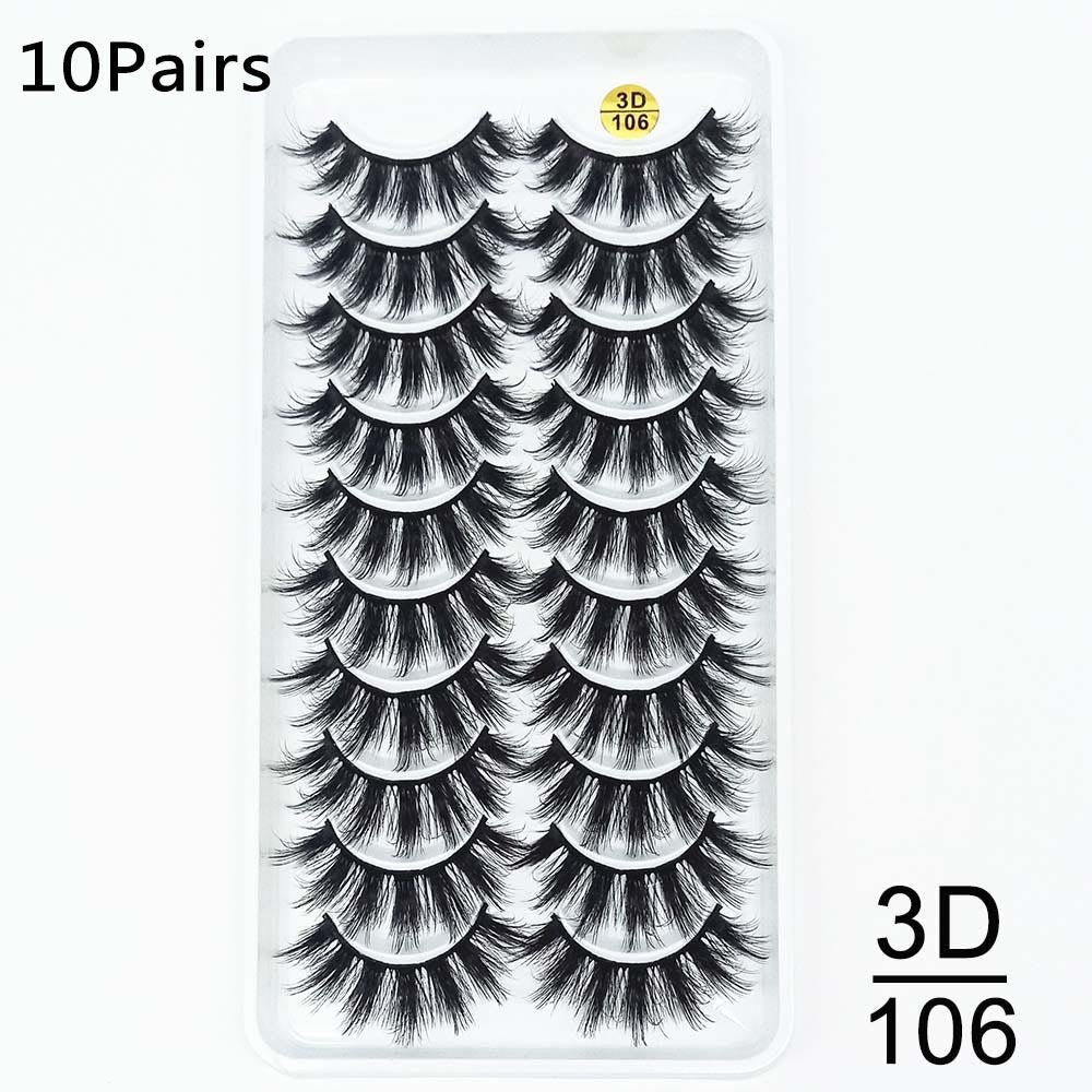 Ten pairs of false eyelashes