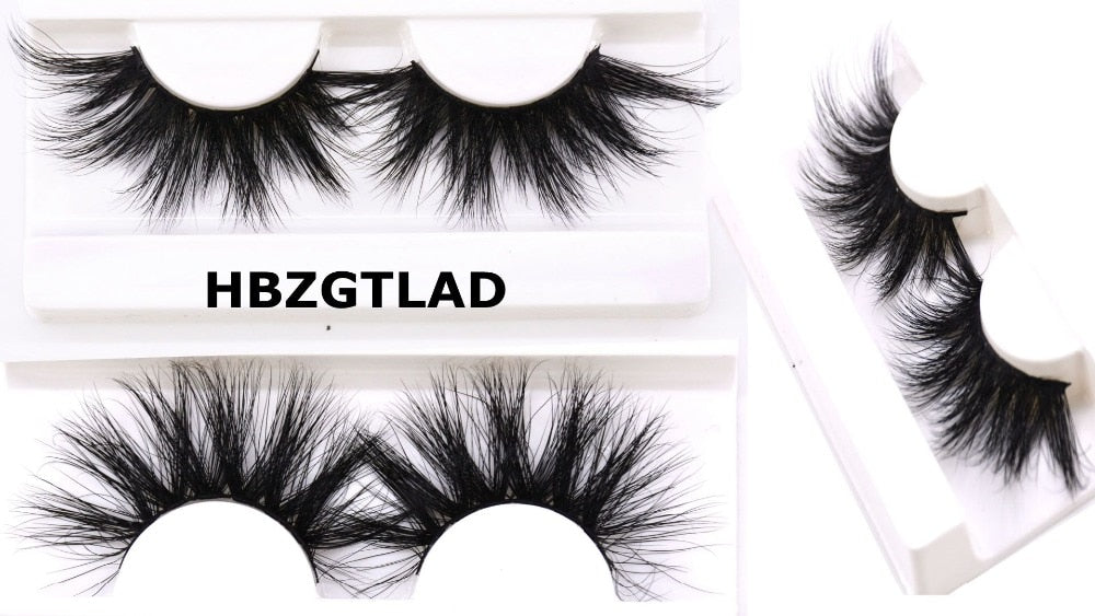 NEW 25mm Long 3D mink lashes extra length mink eyelashes Big dramatic Mink Lashes 100% Cruelty free Handmade thick false eyelash