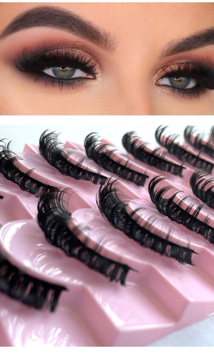 Thick Curl 10 Pairs Of Big Eye Mink Hair Eyelash