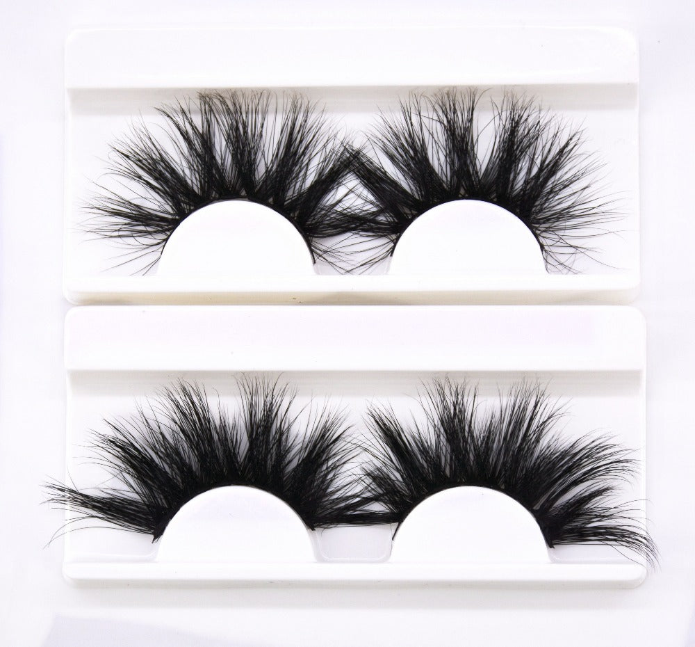 NEW 25mm Long 3D mink lashes extra length mink eyelashes Big dramatic Mink Lashes 100% Cruelty free Handmade thick false eyelash