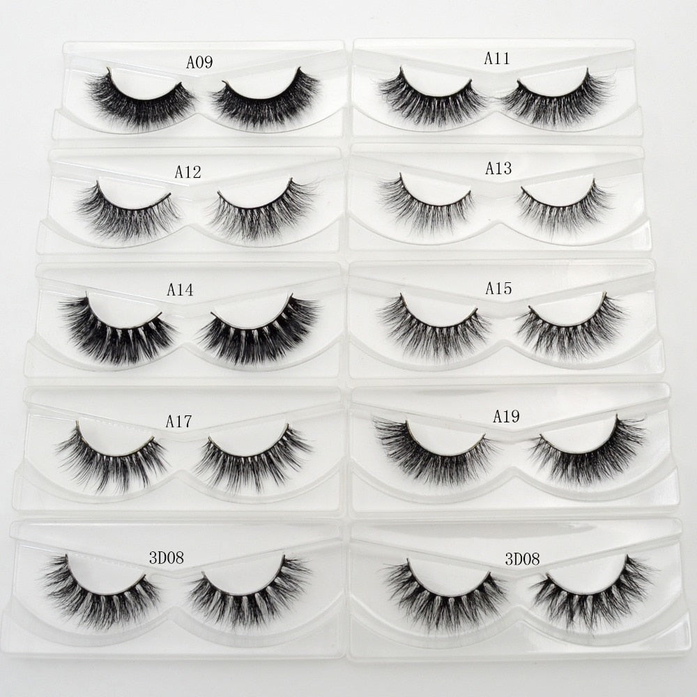 3D Mink Eyelashes Crossing Mink Lashes Hand Made Full Strip Eye Lashes 34 Styles cilios naturais False Lashes