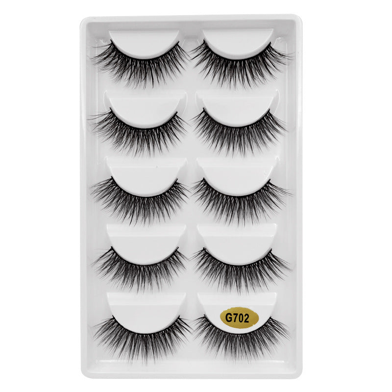 G7 Artificial Mink Hair 5 Pairs Of 3d False Eyelashes