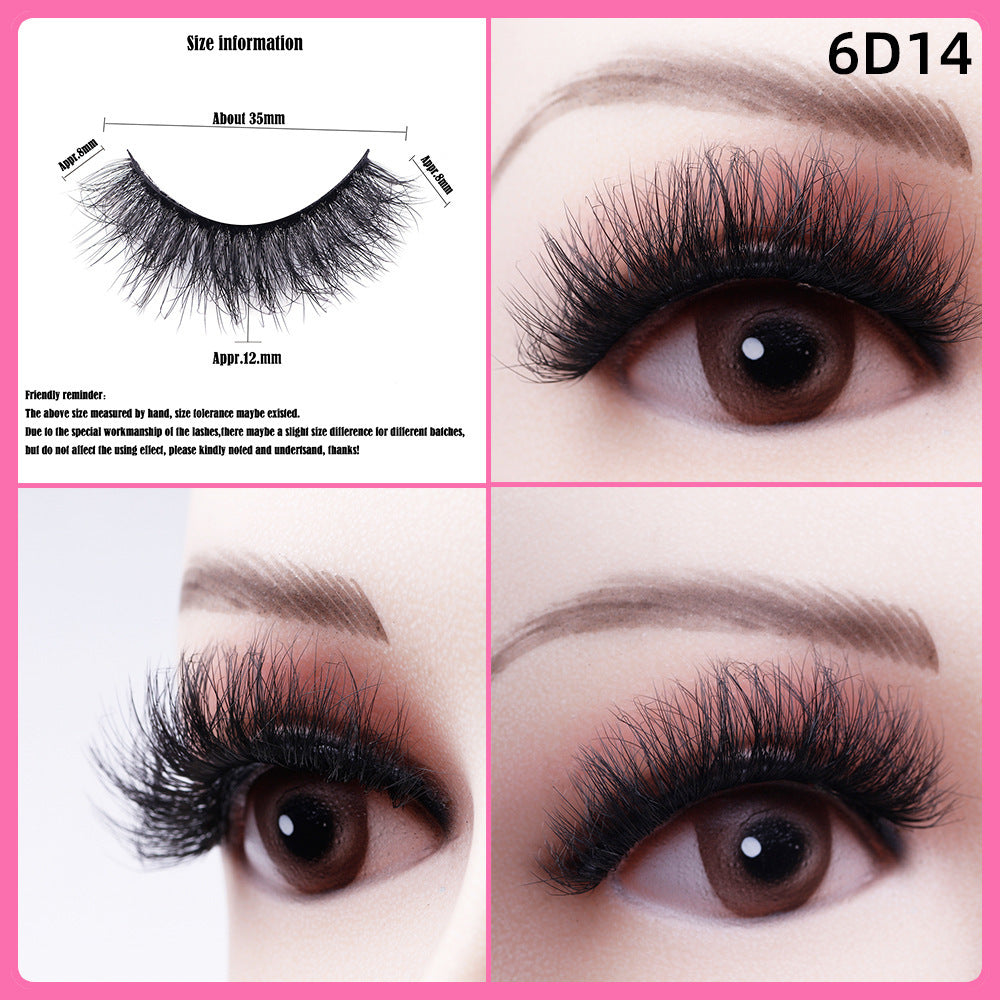 5 Pairs Of Thick False Eyelashes