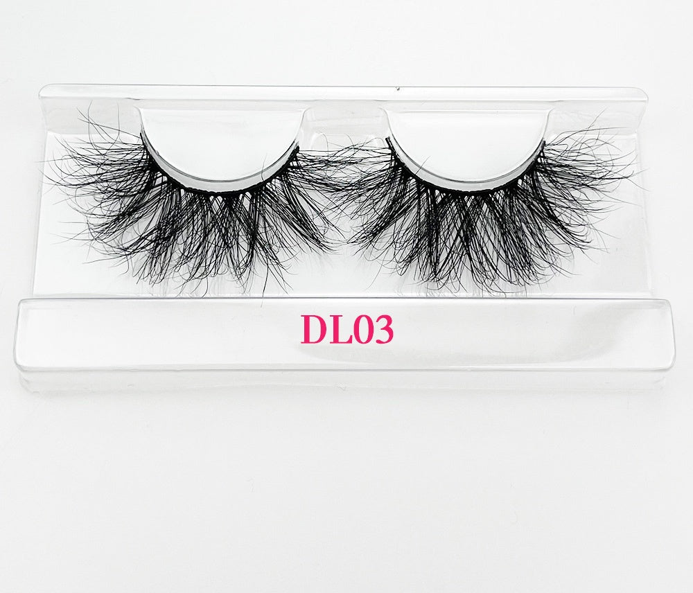 Three-dimensional Multi-layer Eyelashes 25mm3D False Eyelashes Mink Thick Fluffy