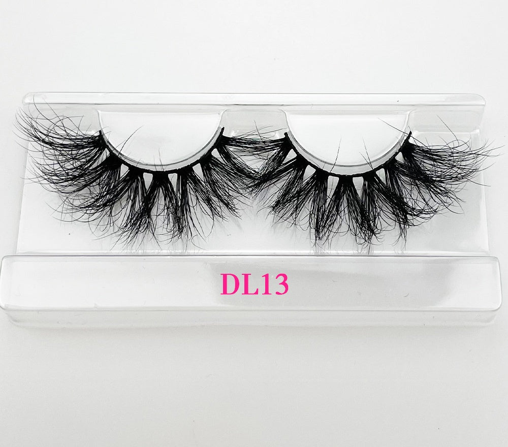 Three-dimensional Multi-layer Eyelashes 25mm3D False Eyelashes Mink Thick Fluffy