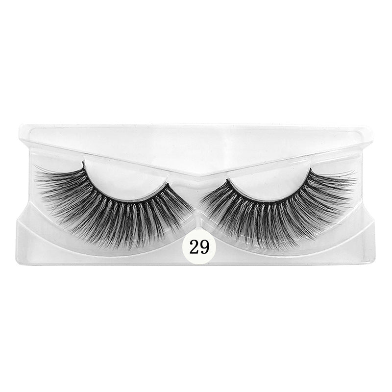 Multi-layer 3d False Eyelashes 1 Pair Set, Natural Volume