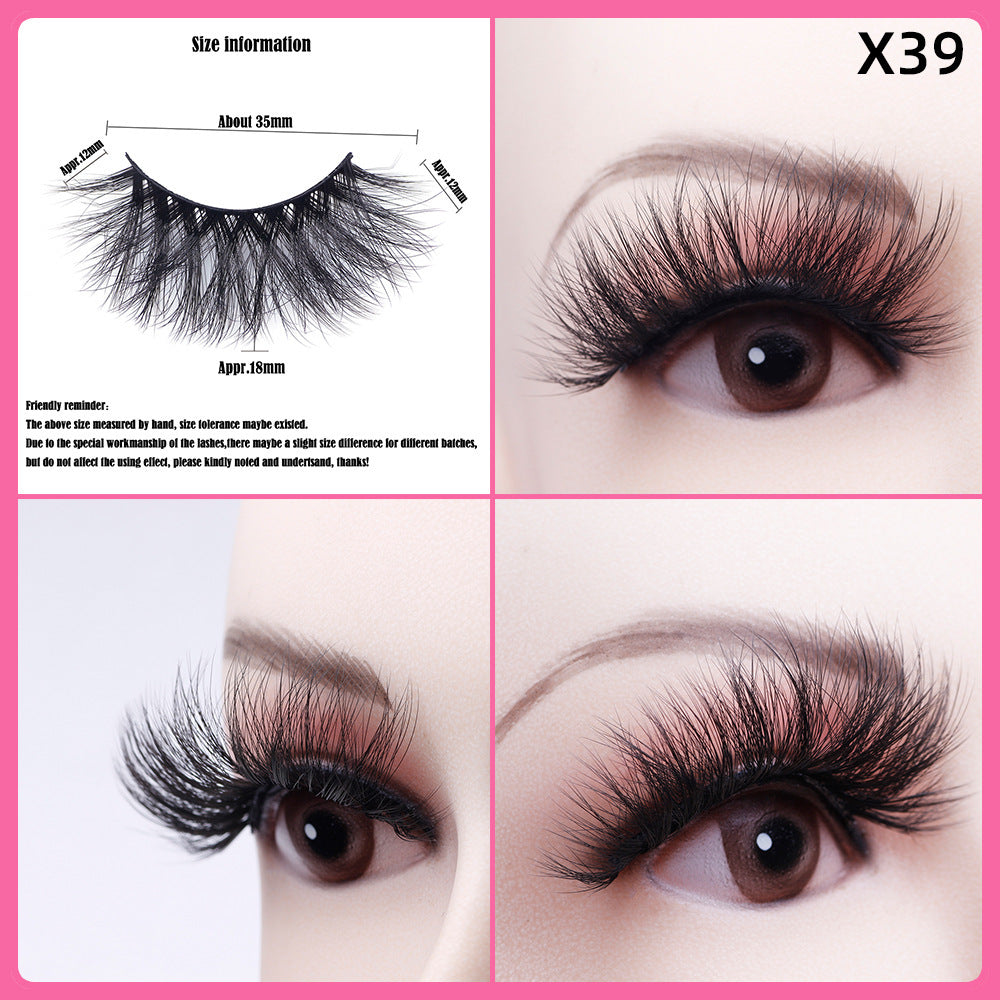 5 Pairs Of Thick False Eyelashes