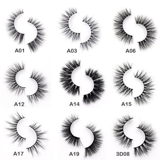 3D Mink Eyelashes Crossing Mink Lashes Hand Made Full Strip Eye Lashes 34 Styles cilios naturais False Lashes