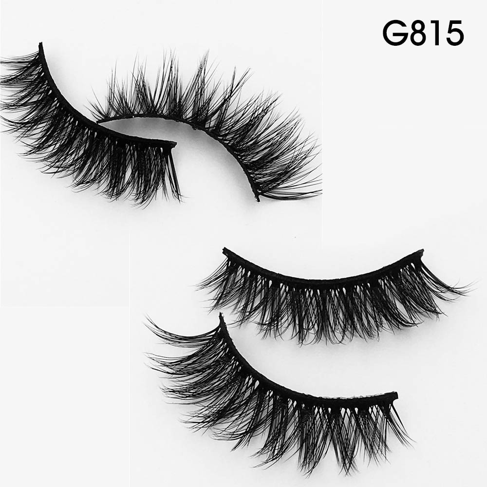 5Pairs 3D Mink Lashes False Eyelashes Natural Eyelash Extension Volume Lashes Long Cross Faux Eye Lashes Makeup G800 G815 Fake L