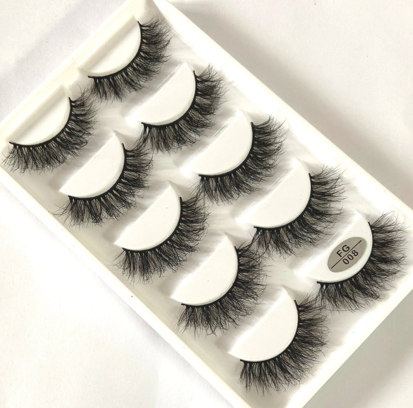 5Pairs 3D Faux Mink Lashes Natural Long Fluffy False Eyelashes Soft Eye Lashes Reusable Makeup Short Lashes Extension for Beauty