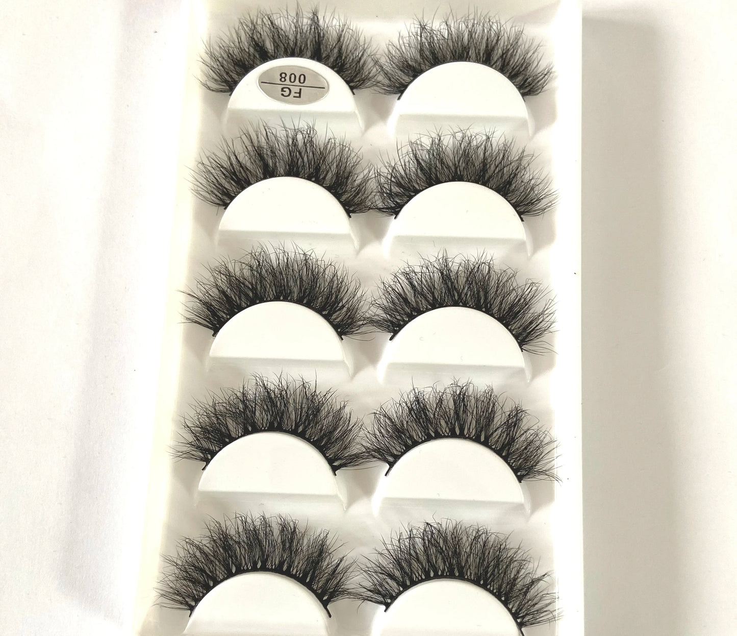 5Pairs 3D Faux Mink Lashes Natural Long Fluffy False Eyelashes Soft Eye Lashes Reusable Makeup Short Lashes Extension for Beauty