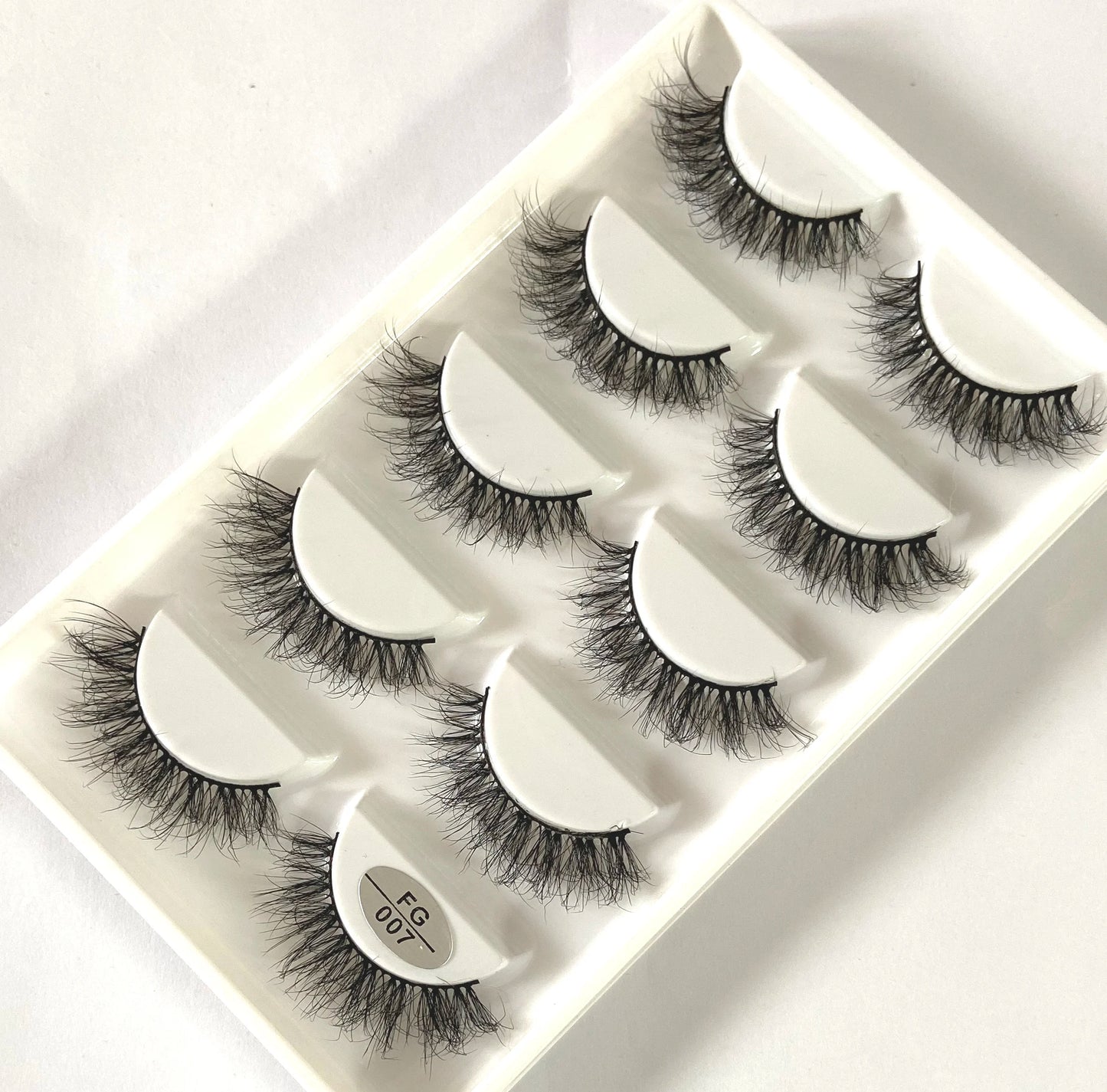 5Pairs 3D Faux Mink Lashes Natural Long Fluffy False Eyelashes Soft Eye Lashes Reusable Makeup Short Lashes Extension for Beauty