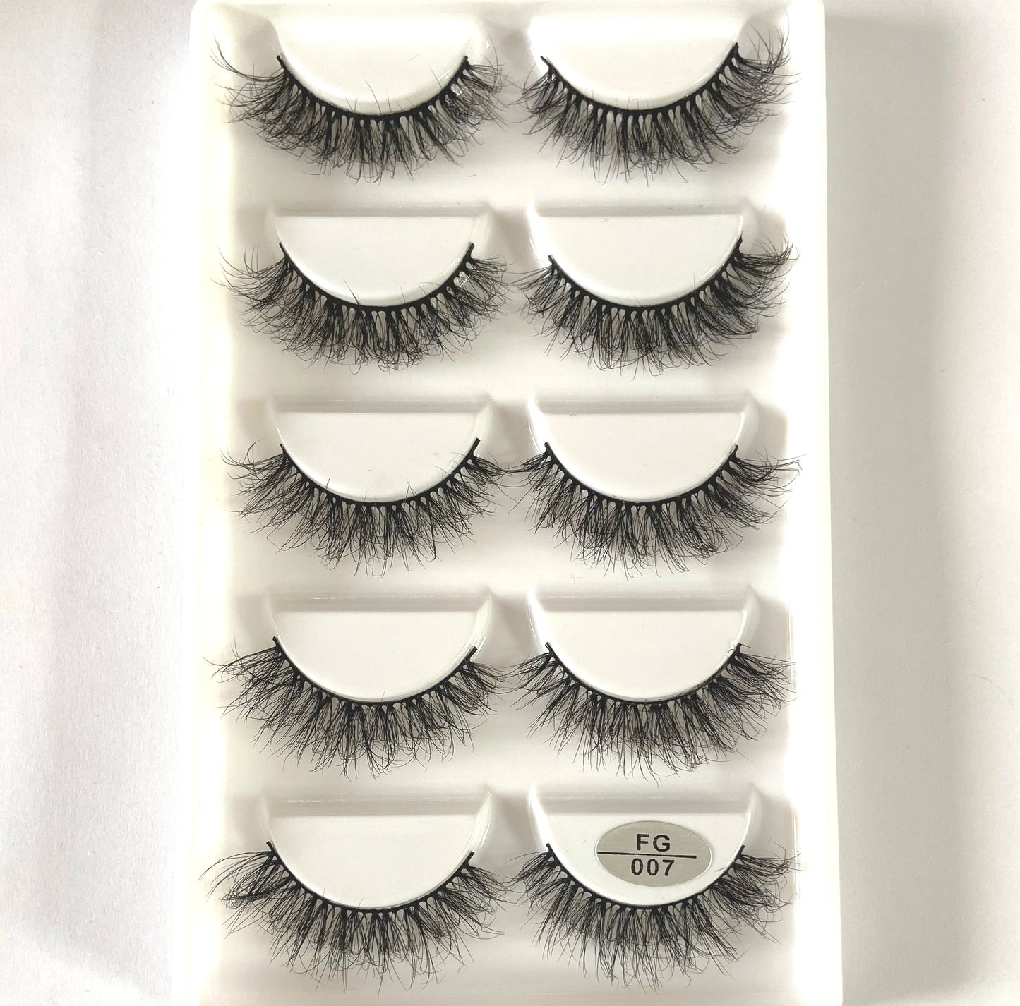 5Pairs 3D Faux Mink Lashes Natural Long Fluffy False Eyelashes Soft Eye Lashes Reusable Makeup Short Lashes Extension for Beauty