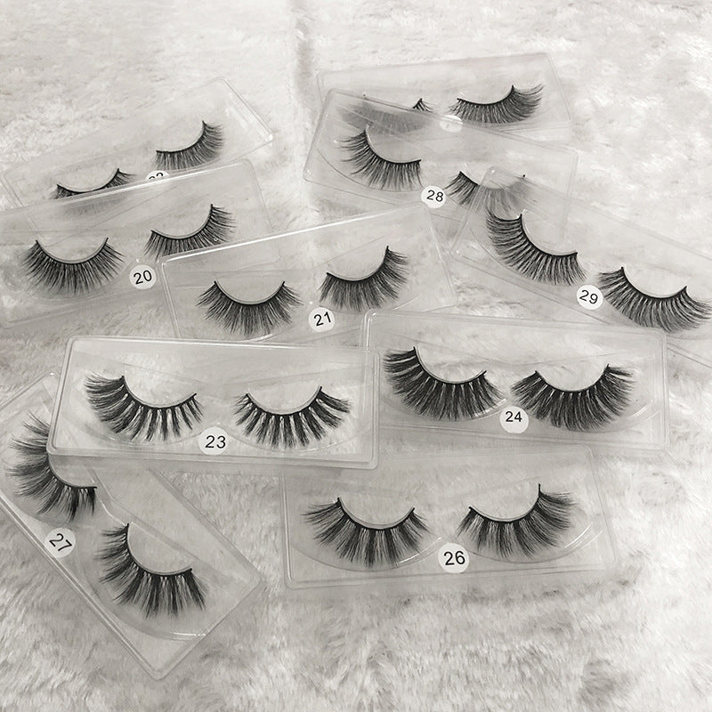 Multi-layer 3d False Eyelashes 1 Pair Set, Natural Volume