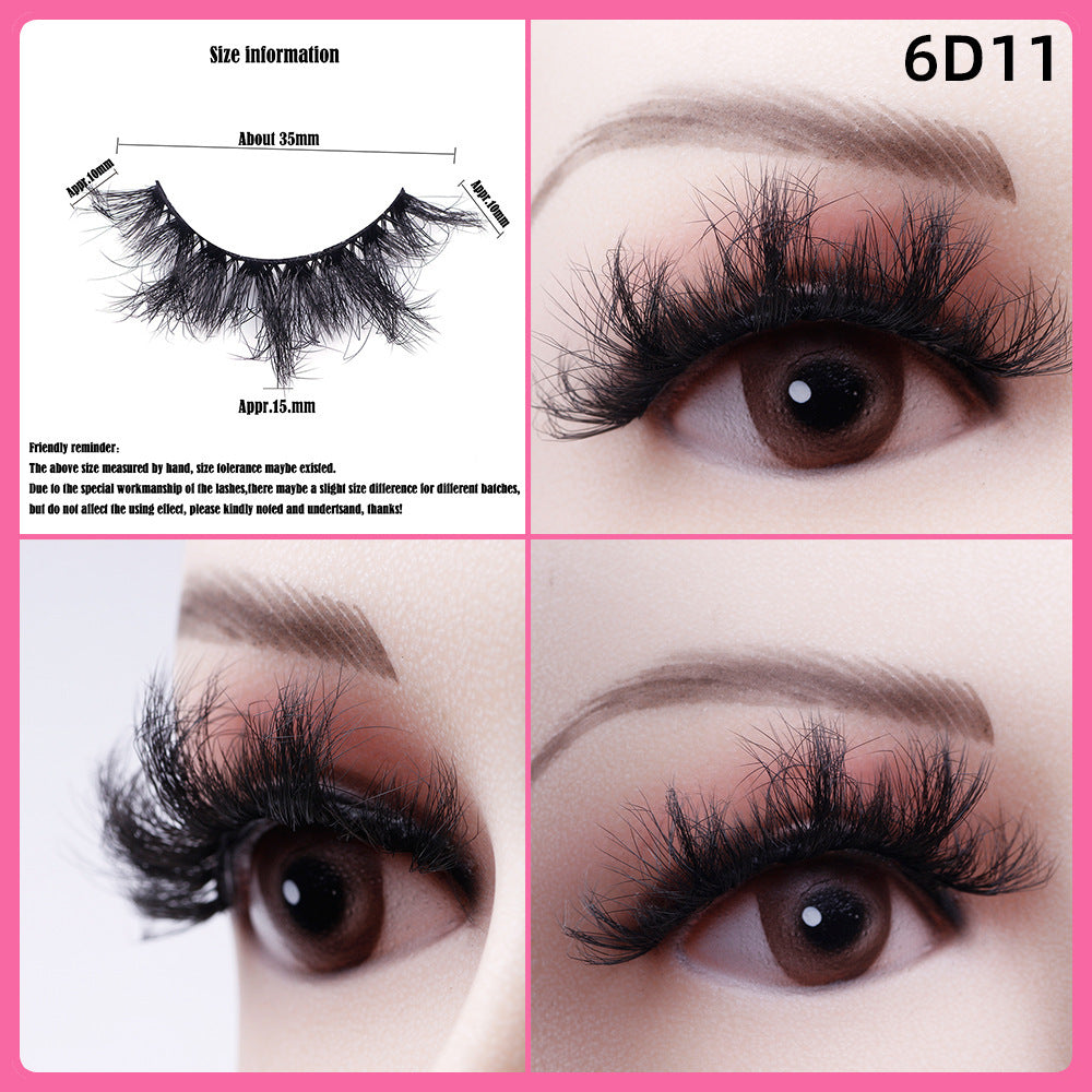 5 Pairs Of Thick False Eyelashes