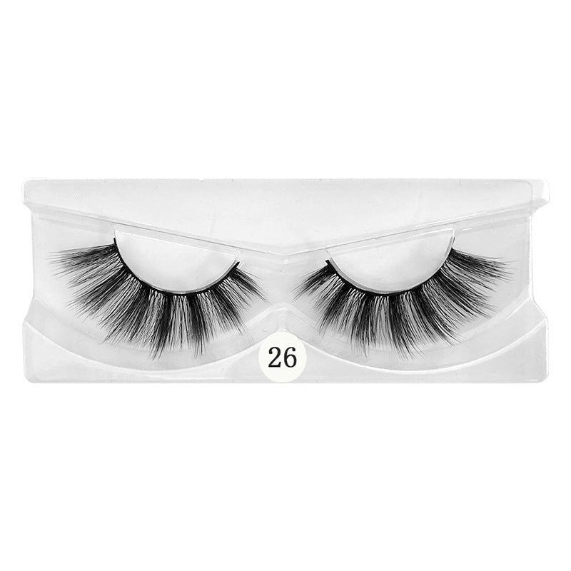 Multi-layer 3d False Eyelashes 1 Pair Set, Natural Volume